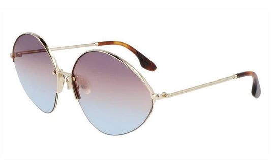 Victoria Beckham VB220S (731) Gold Sunglasses - Gold frame, Purple lens