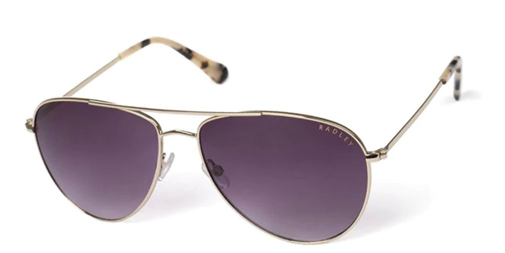 Radley Petula 201 Gold Sunglasses - Gold frame, Purple lens