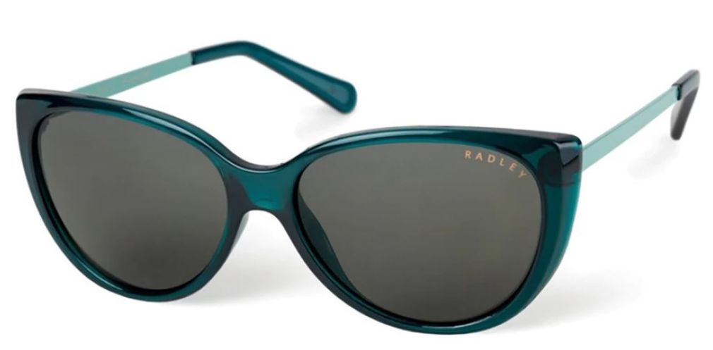 Radley Genna 107 Transparent Green Sunglasses - Green frame, Grey lens