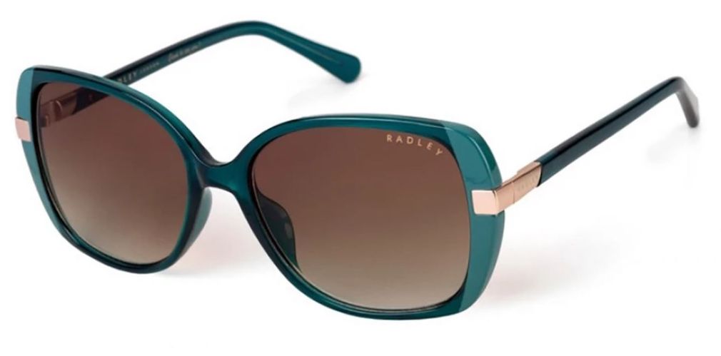 Radley Morwenna 107 Transparent Green Sunglasses - Green frame, Brown lens