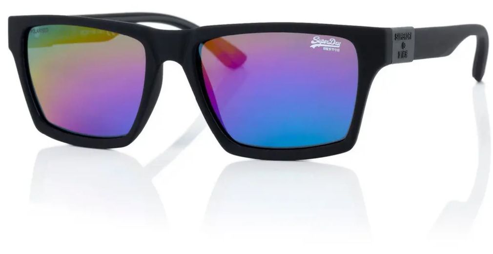 Superdry SDS-DISRUPTIVE-127P Matte Black Sunglasses - Black frame, Grey lens