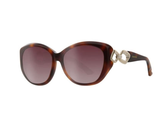 Swarovski SK86 52F Dark Havana Sunglasses - Brown / Tortoise frame, Brown lens