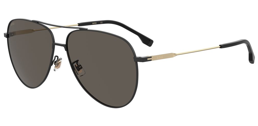 Hugo Boss BOSS 1558/0/F/S I4663IR Black Metallic Sunglasses - Black frame, Brown lens