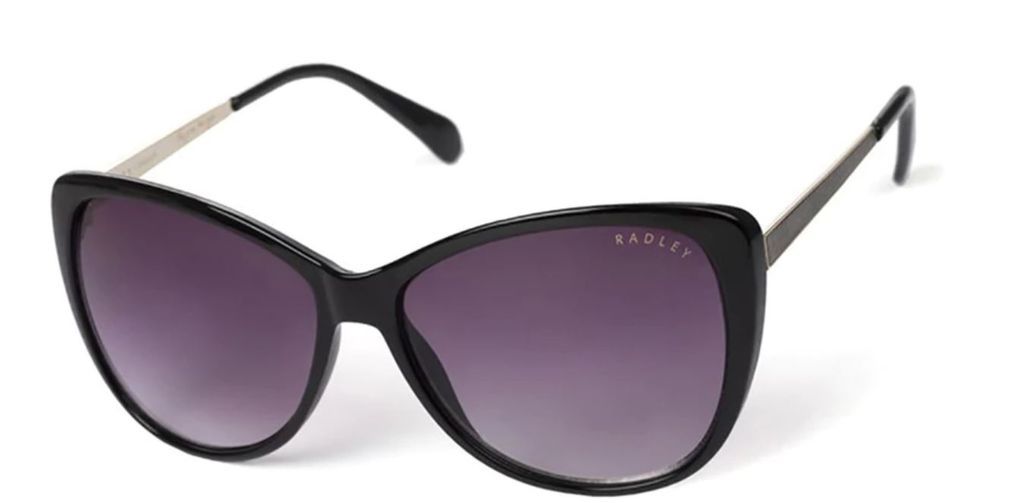 Radley Gwyneth 104 Glossy Black Sunglasses - Black frame, Purple lens