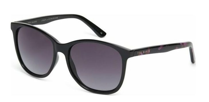 Ted Baker TB1496 001 57 Black Sunglasses - Black frame, Grey lens