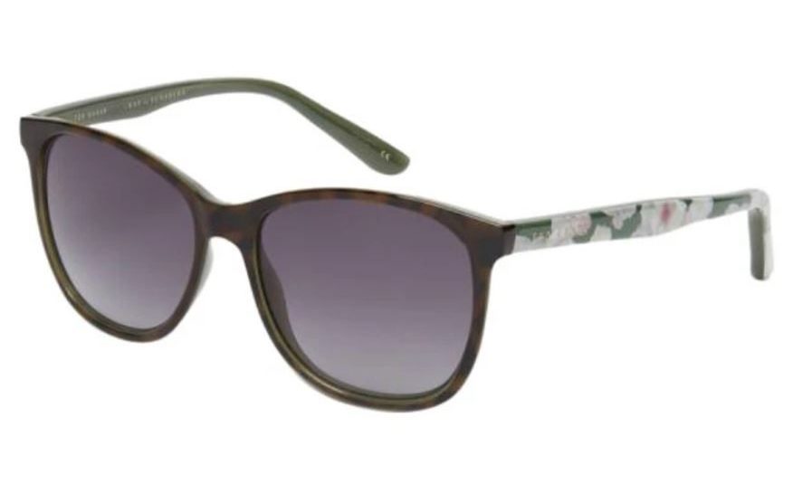 Ted Baker TB1496 112 57 Tortoise Sunglasses - Brown / Tortoise frame, Grey lens