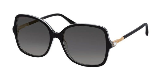 Jimmy Choo JUDY/S 807 BLACK_x000D_ Sunglasses - Black frame, Grey Gradient Mirror lens