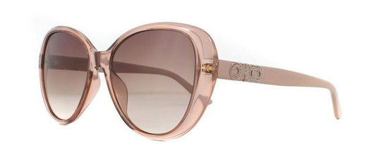 Jimmy Choo AMIRA/G/S FWM NUDE Transparent Nude Sunglasses - Clear / Nude frame, Brown Gradient lens