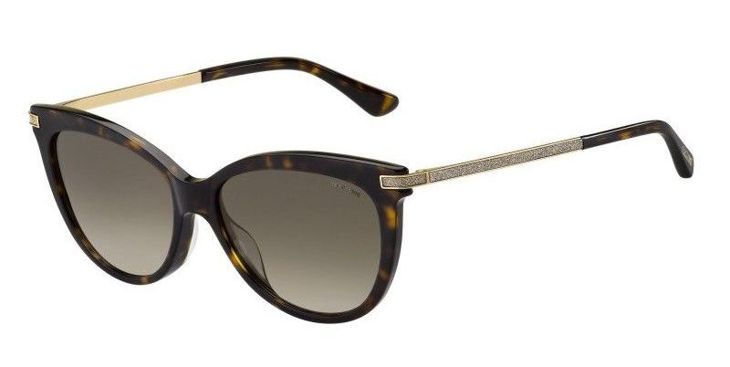 Jimmy Choo AXELLE/G/S 08656HA Havana Sunglasses - Brown / Tortoise frame, Brown Gradient lens