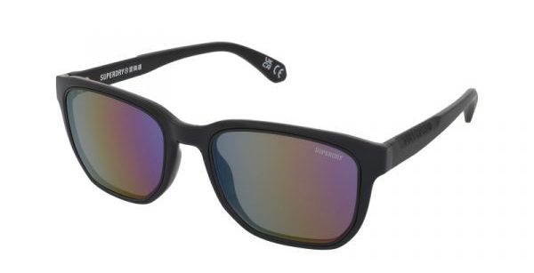 Superdry SDS-5003-104 Black Sunglasses - Black frame, Purple lens
