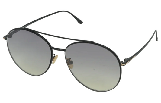 Tom Ford FT0757-D/S 01C Black Sunglasses - Black frame, Grey lens