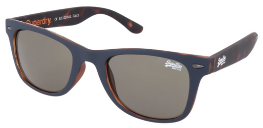 Superdry SDS-ROOKIE-106 Navy Sunglasses - Blue frame, Green lens