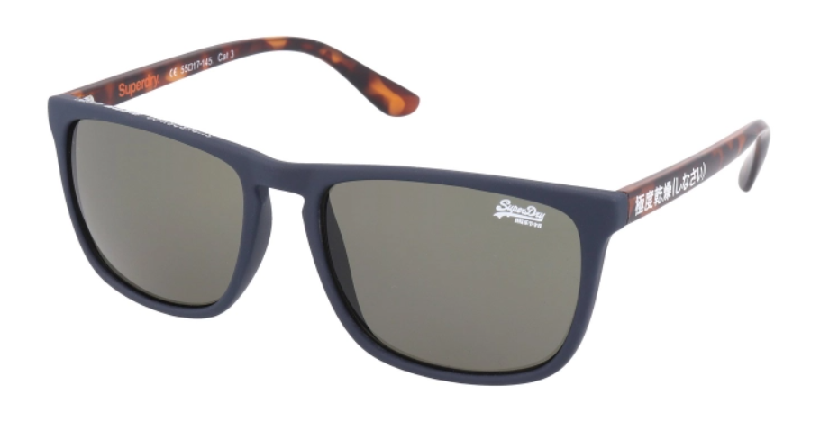 Superdry SDS-SHOCKWAVE-106 Blue Sunglasses - Blue frame, Green lens