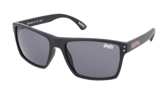 Superdry SDS-KOBE-104 Black Sunglasses - Black frame, Grey lens