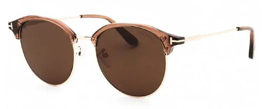 Tom Ford FT0889-K/S 45E Shiny Light Brown Sunglasses - Shiny Light Brown frame, Brown lens