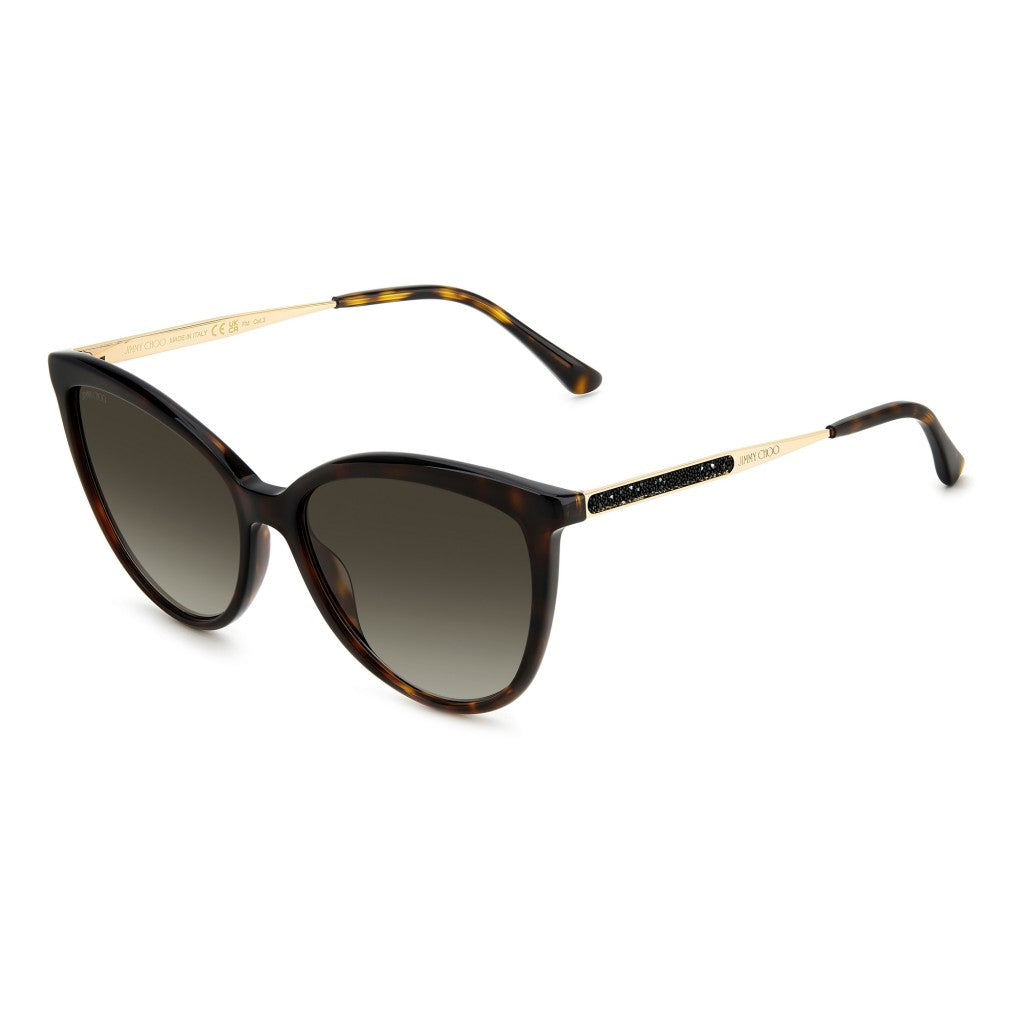 Jimmy Choo BELINDA/S 086 Havana Sunglasses - Brown / Tortoise frame, Brown lens