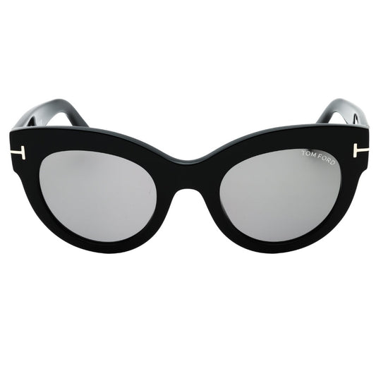 Tom Ford FT1063/S 01C Shiny Black Sunglasses - Black frame, Grey lens