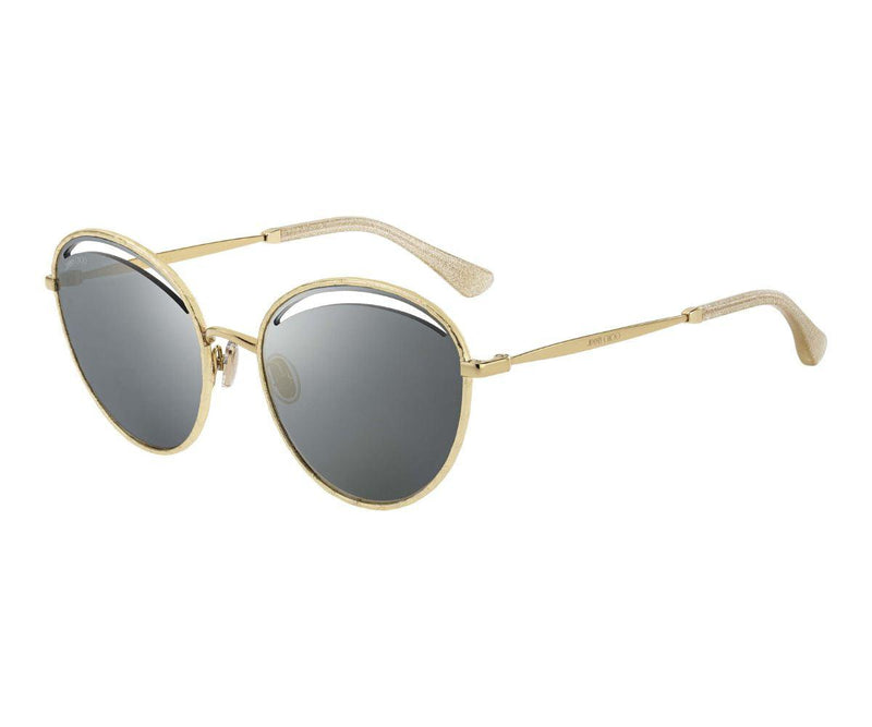 Jimmy Choo MALYA/S J5G GOLD Sunglasses - Gold frame, Gold/Mirror Lens