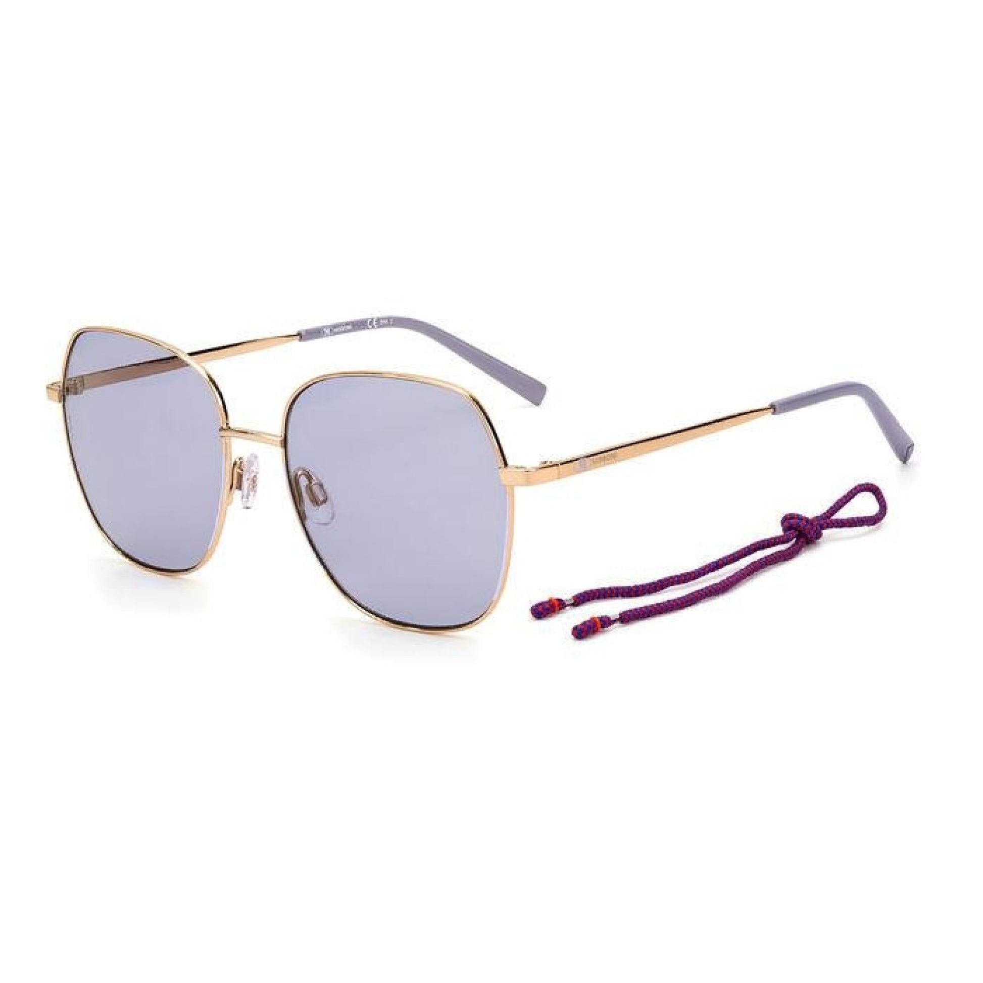Missoni MMI 0018/S HZJ GOLD Sunglasses - Gold frame, Purple lens