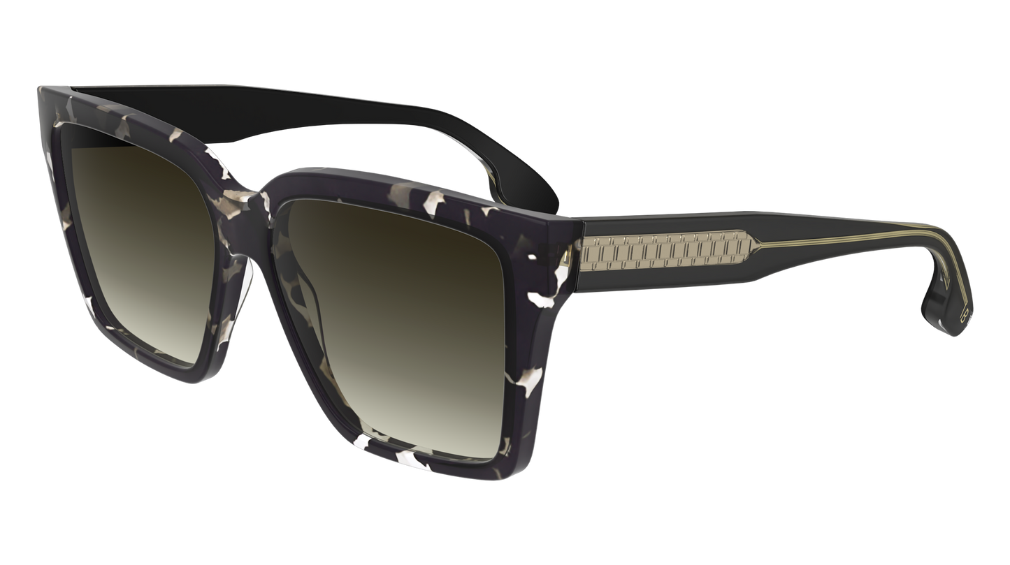 Victoria Beckham VB672S (010) Black Sunglasses - Black frame, Grey lens