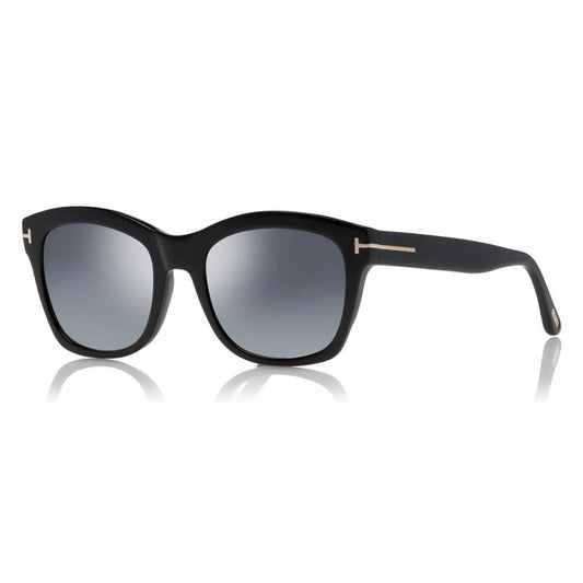 Tom Ford FT0614/S 01C Shiny Black Sunglasses - Black frame, Grey lens