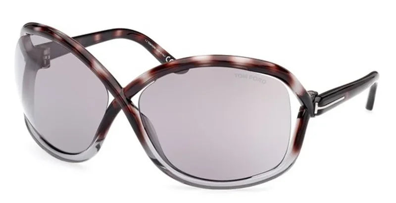 Tom Ford FT1068/S 55C Havana Sunglasses - Brown / Tortoise frame, Grey lens