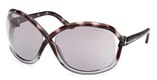 Tom Ford FT1068/S 55C Havana Sunglasses - Brown / Tortoise frame, Grey lens