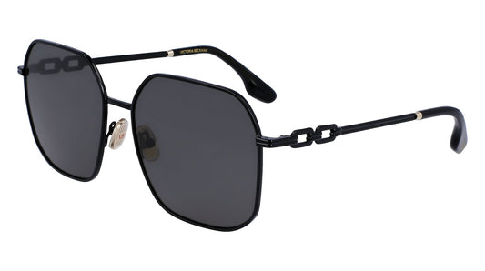 Victoria Beckham VB232S (001) Black Sunglasses - Black frame, Grey lens
