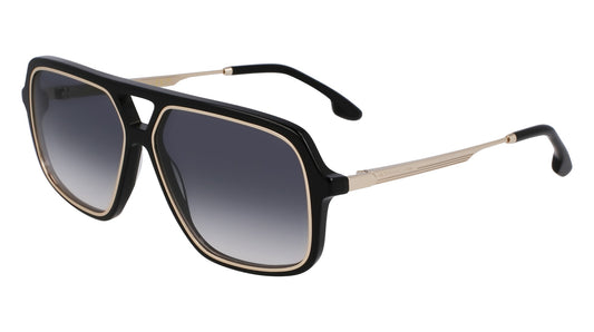 Victoria Beckham VB246S (001) Black Sunglasses - Black frame, Grey lens