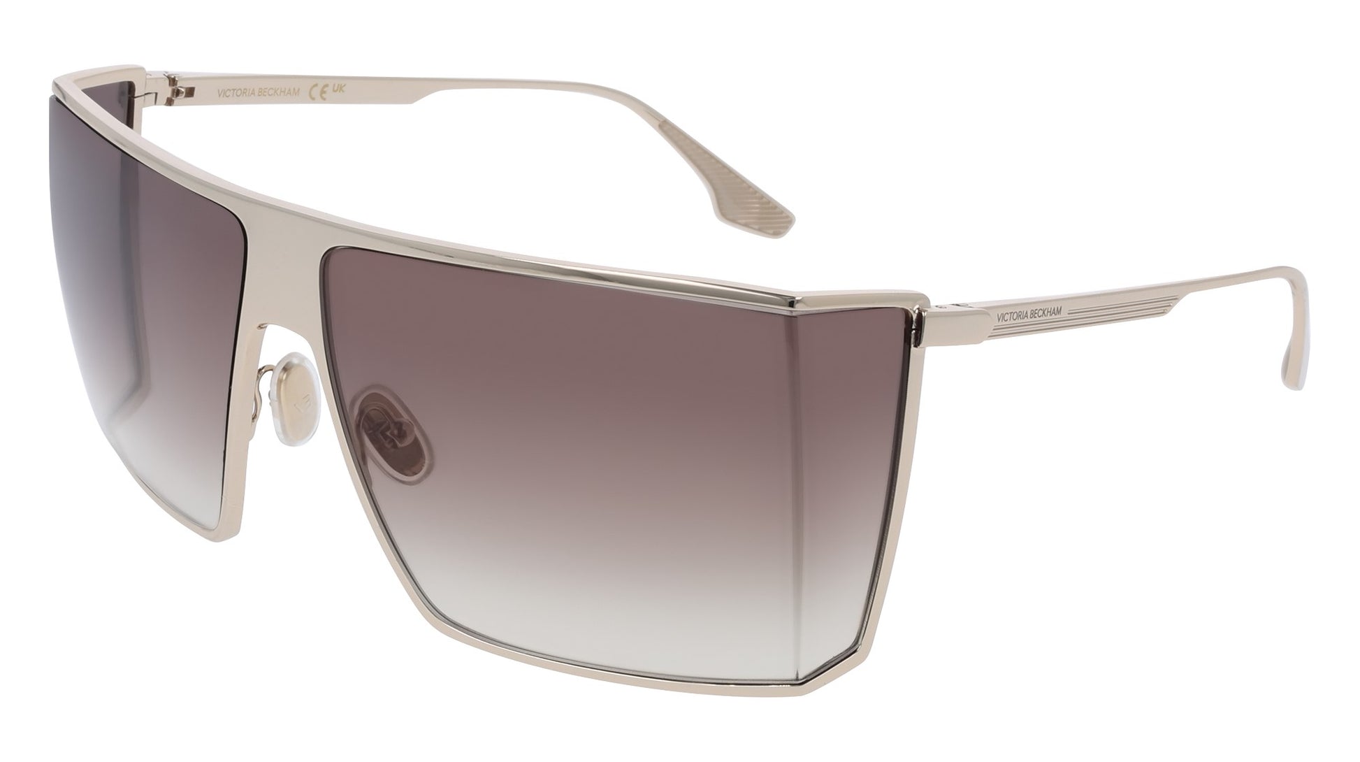 Victoria Beckham VB249S (714) Gold Sunglasses - Gold frame, Brown lens