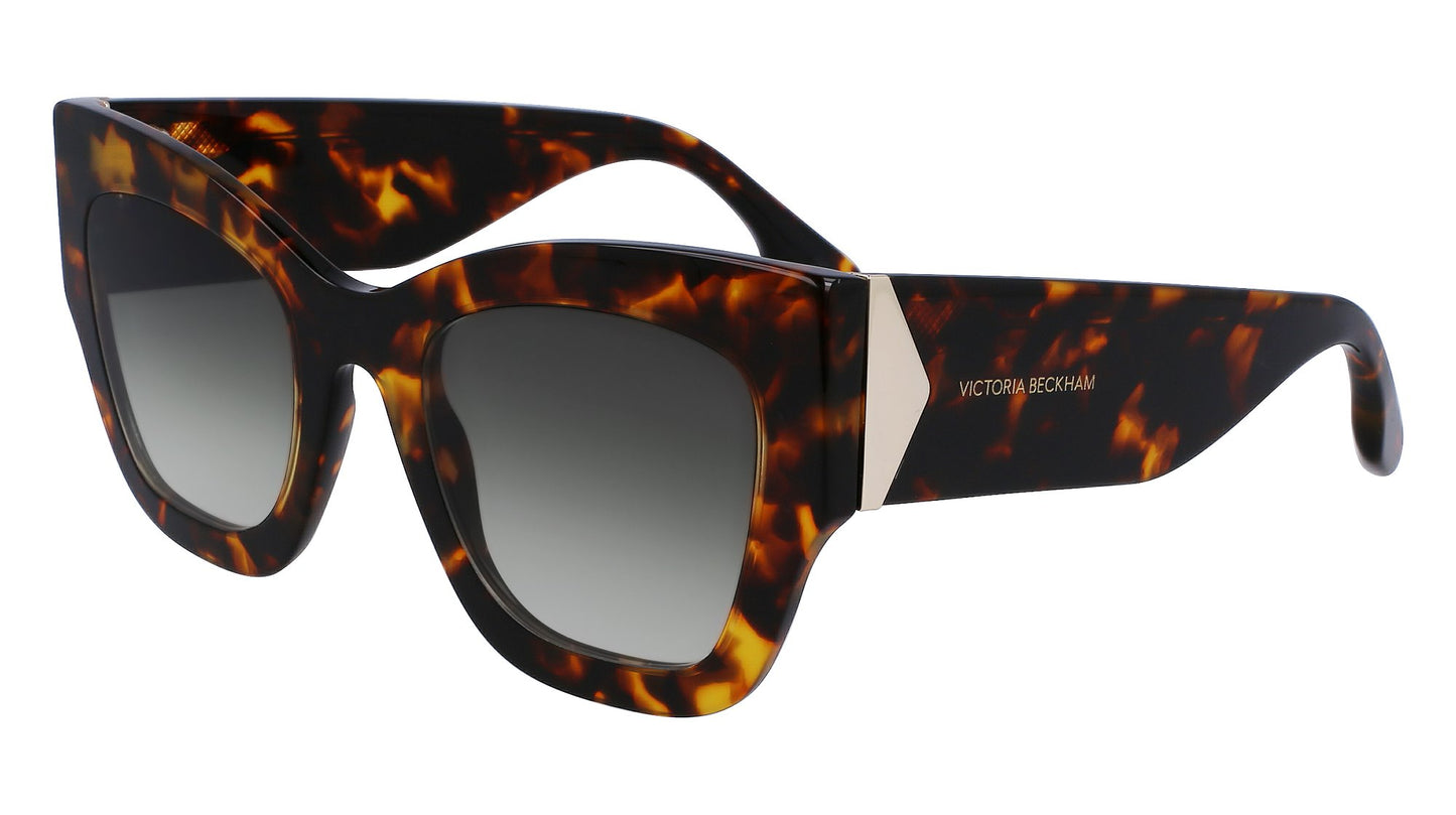Victoria Beckham VB652S (234) Havana Sunglasses - Brown frame, Grey lens