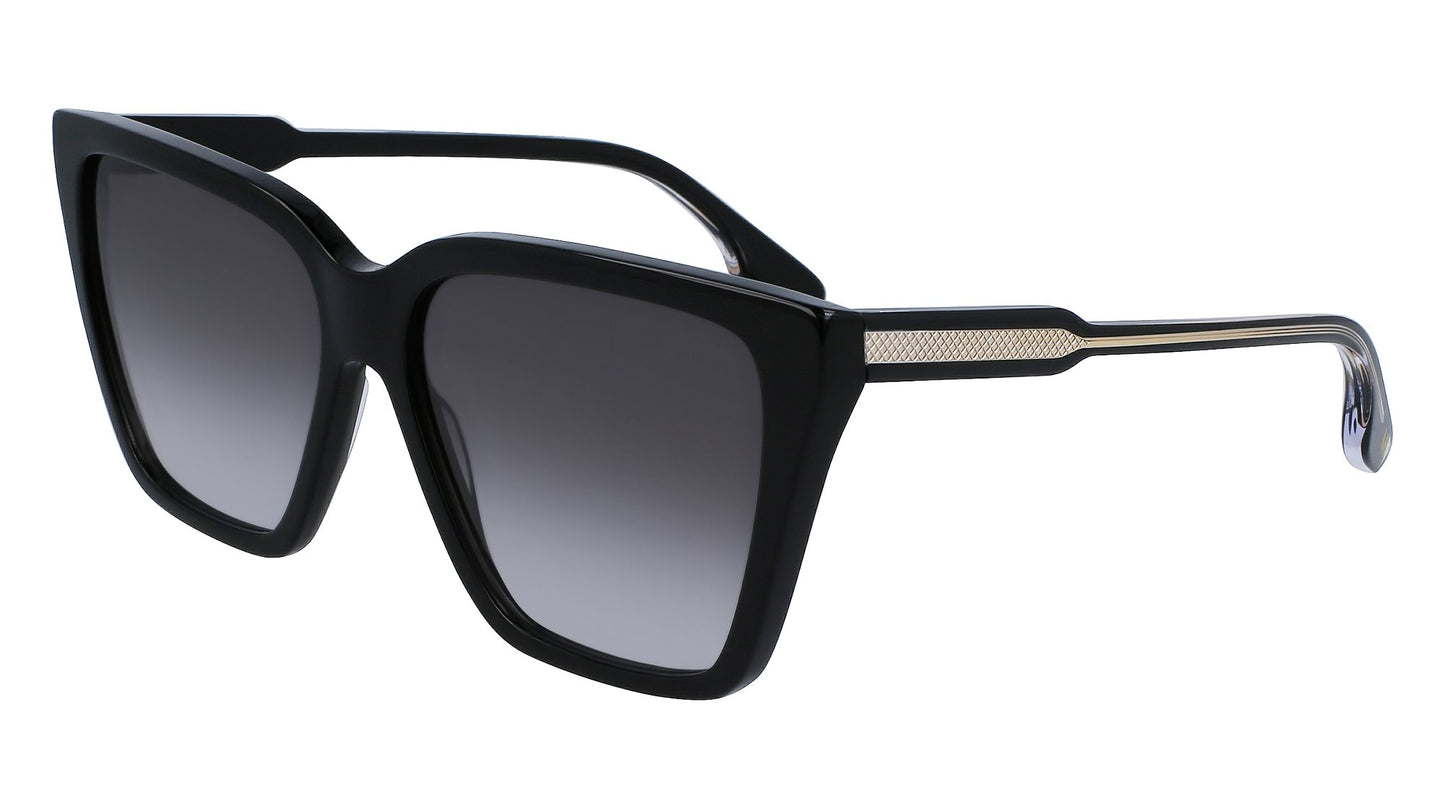 Victoria Beckham VB655S (001) Black Sunglasses - Black frame, Grey lens