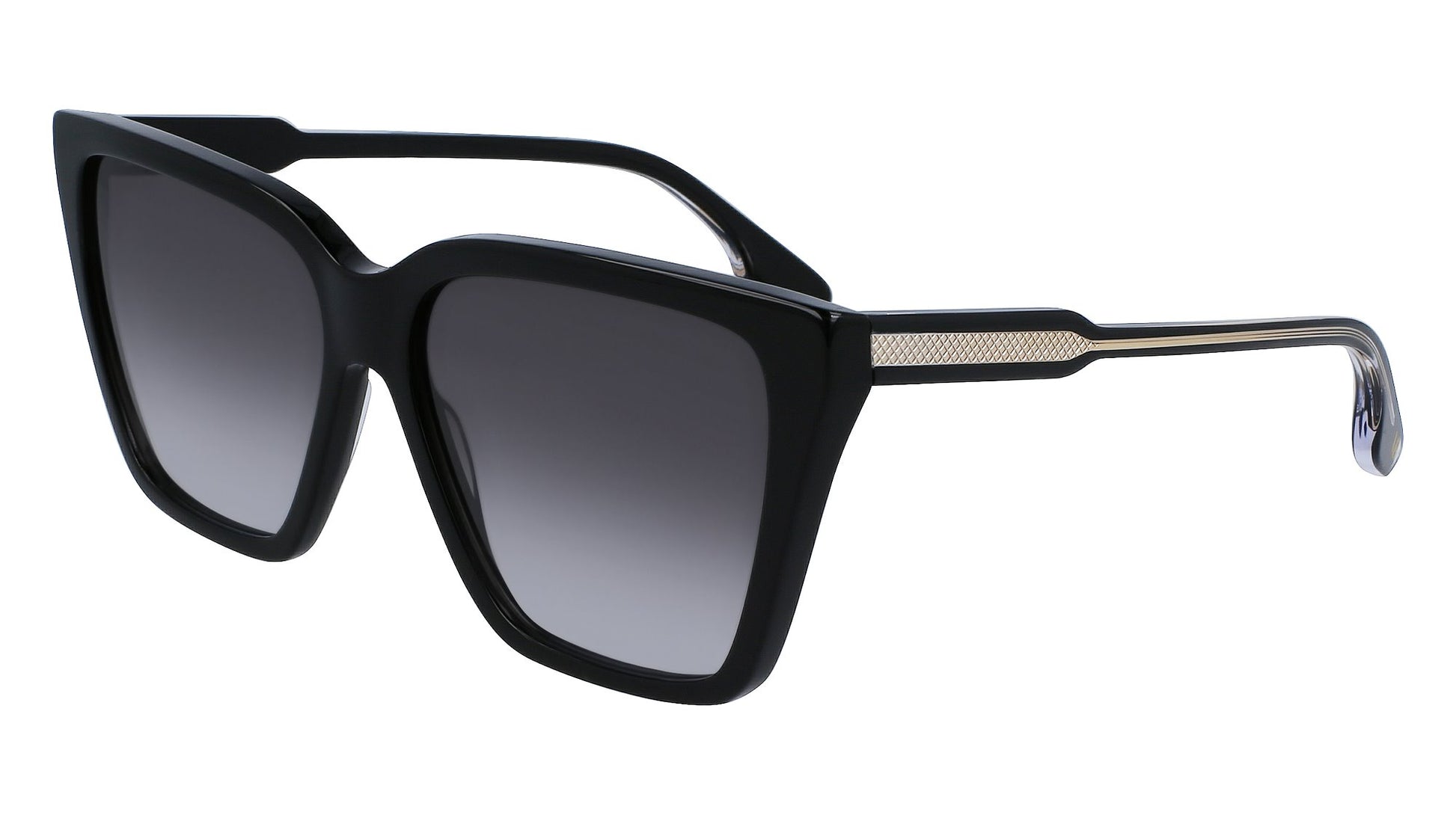 Victoria Beckham VB655S (001) Black Sunglasses - Black frame, Grey lens
