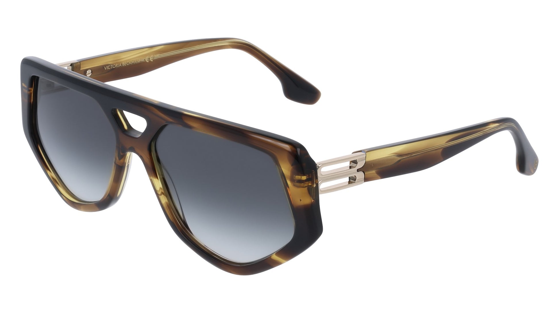 Victoria Beckham VB681S (318) Havana Sunglasses - Brown frame, Grey lens